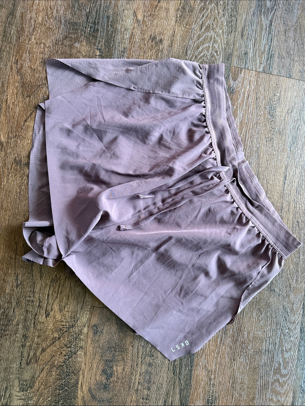 High-Rise cocoa brown Athletic Shorts with Drawstring